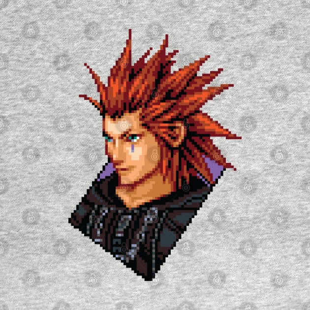 Organization XIII Axel Pixel Art by inotyler